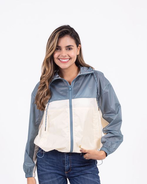 Chaqueta con bloques para mujer