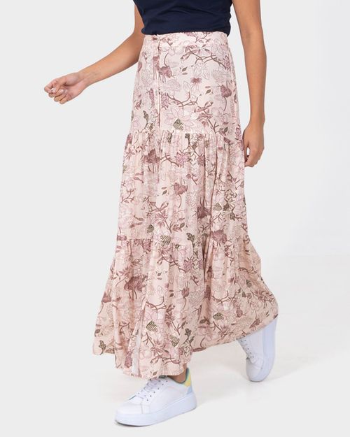 Falda estampada para mujer