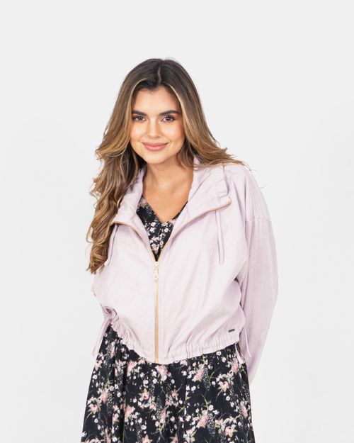 Chaqueta rosada para mujer