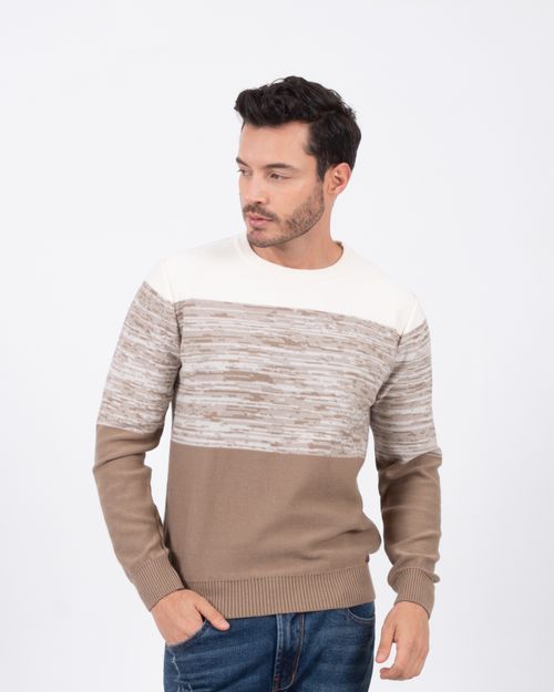 Sweater ivory-miel para hombre