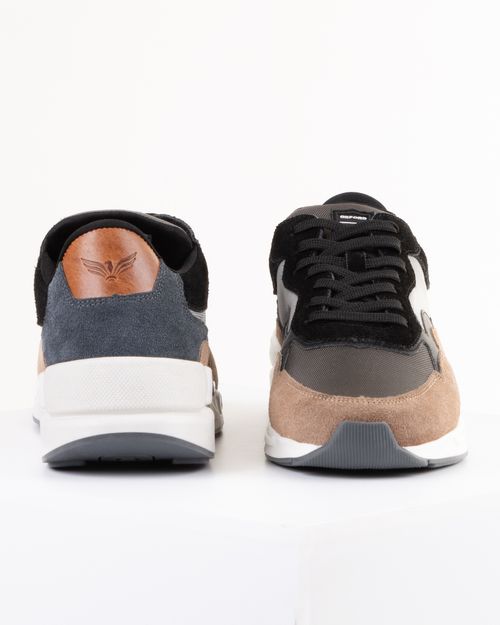 Calzado negro-miel para hombre