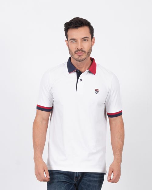 Polo blanca para hombre