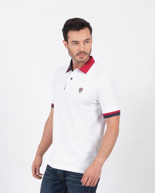 Polo blanca para hombre