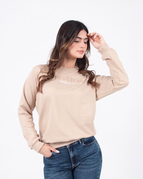 Buzo beige para mujer
