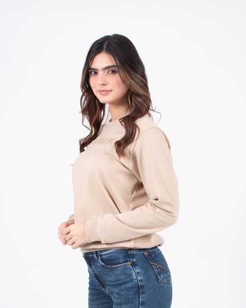 Buzo beige para mujer