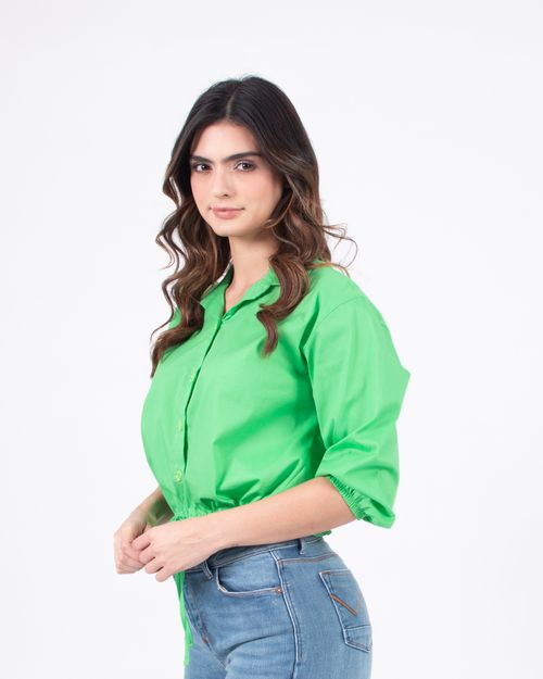 Camisa verde para mujer