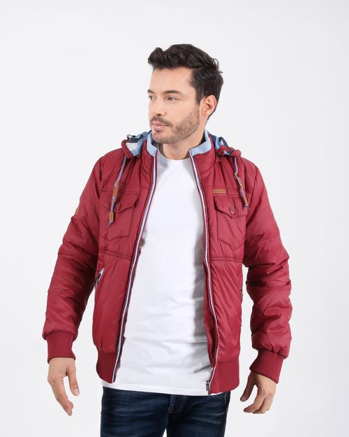 Chaqueta vinotinto para hombre