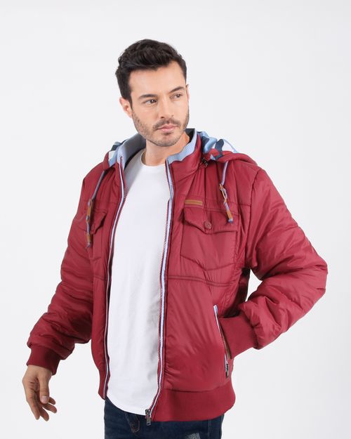 Chaqueta vinotinto para hombre