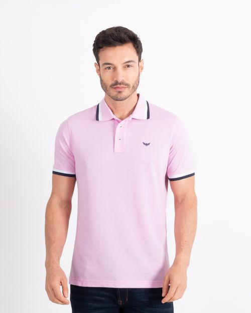 Polo premium rosada para hombre