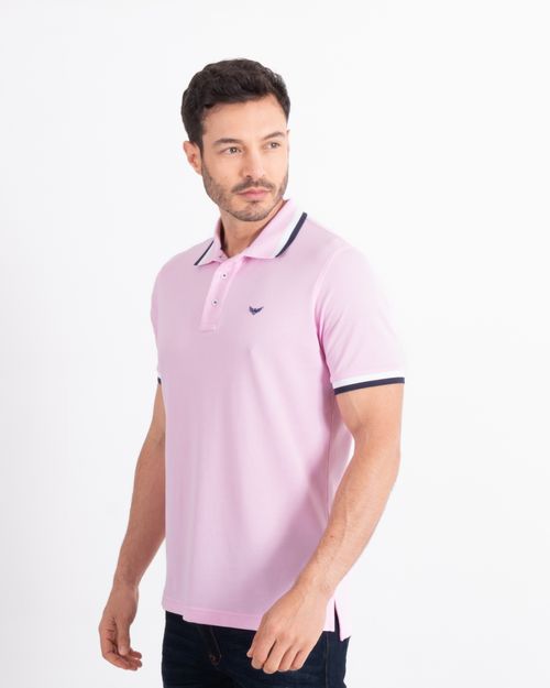 Polo premium rosada para hombre