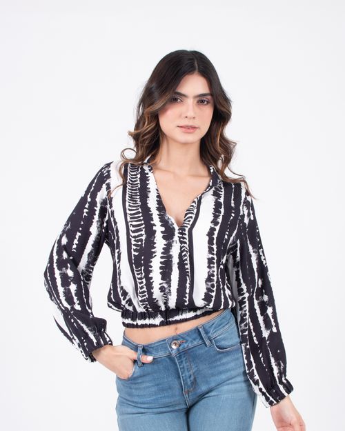 Blusa estampada para mujer