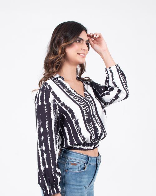Blusa estampada para mujer