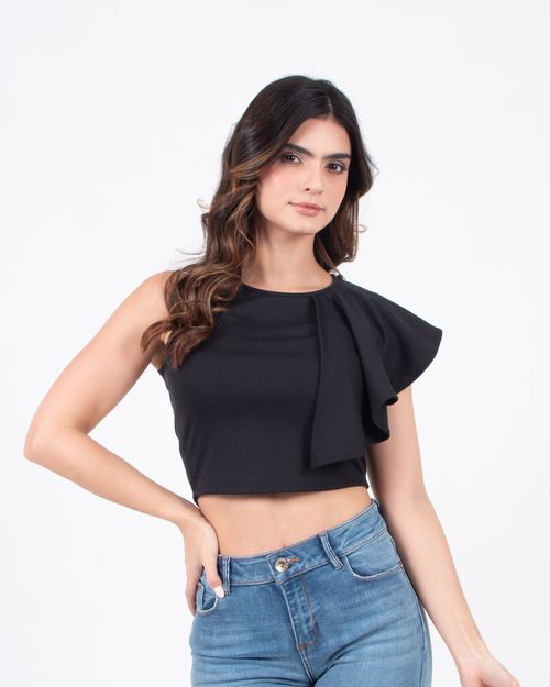 Blusa negra para mujer