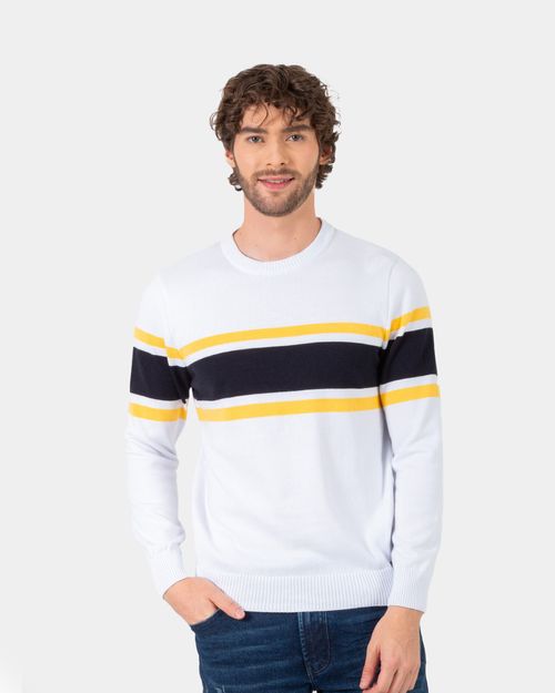 Sweater blanco para hombre