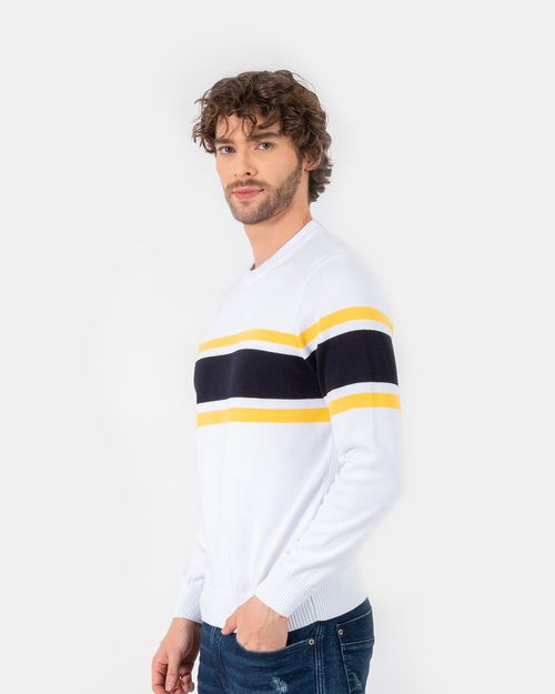 Sweater blanco para hombre