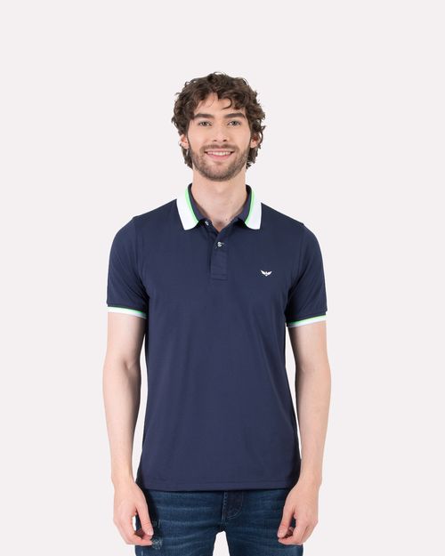 Polo azul para hombre
