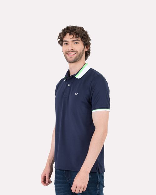 Polo azul para hombre