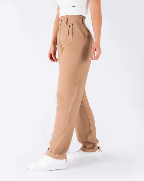 Pantalon cafe para mujer