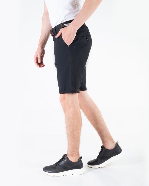 Bermuda negra para hombre