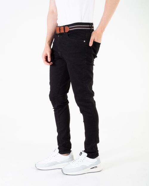 Jean negro para hombre