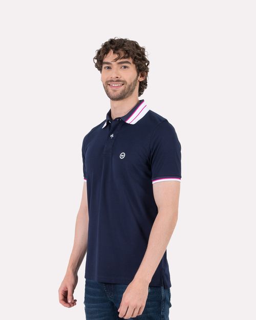 Polo azul para hombre