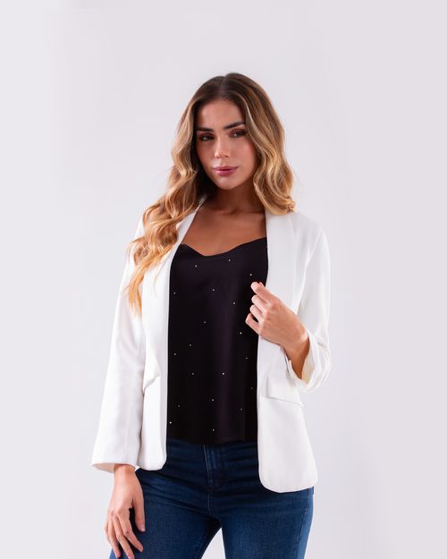 Blazer blanco para mujer