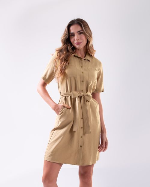 Vestido beige para mujer