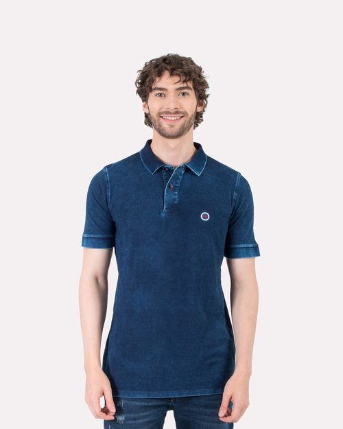 Polo azul para hombre