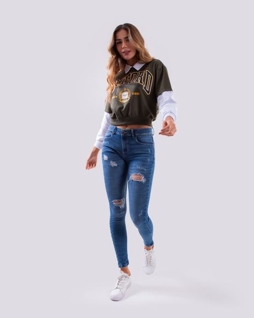 Buzo verde para mujer