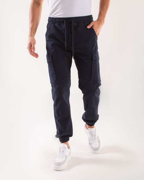 Pantalon cargo azul para hombre