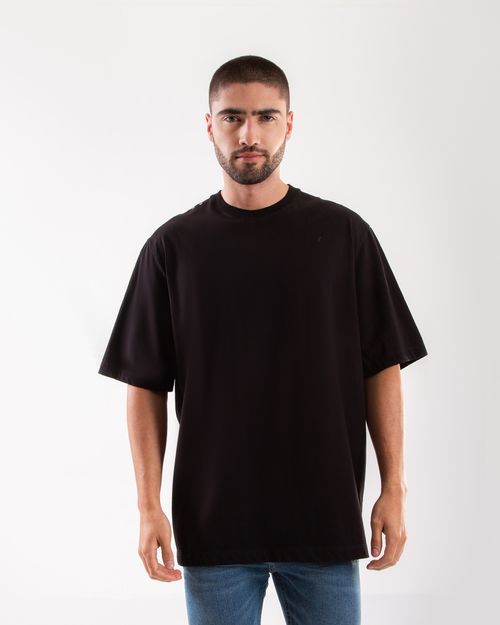 Camiseta oversize negra para hombre
