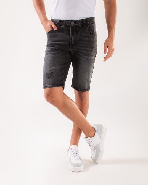 Bermuda negra para hombre