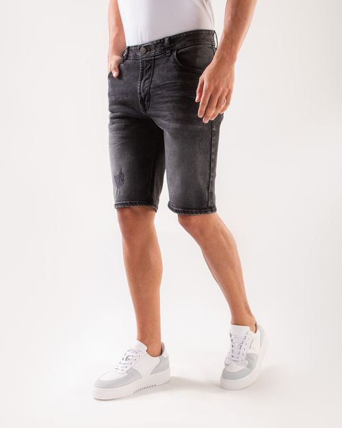 Bermuda negra para hombre