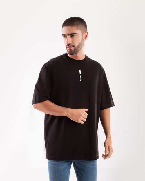 Camiseta oversize negra para hombre
