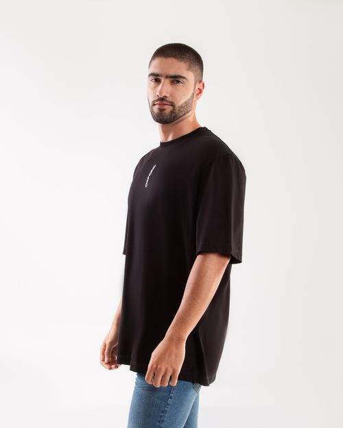 Camiseta oversize negra para hombre