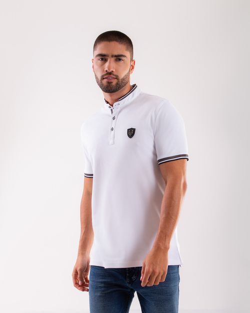 Polo blanca para hombre