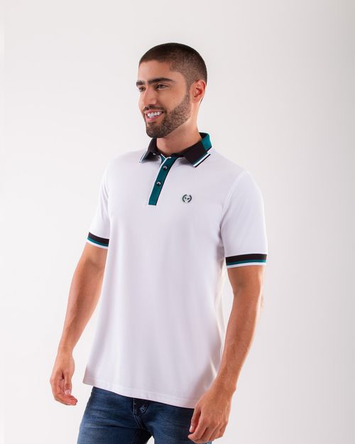 Polo blanca para hombre
