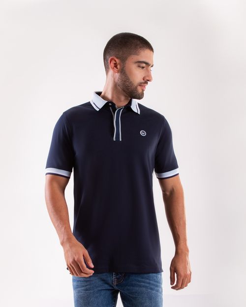 Polo azul para hombre