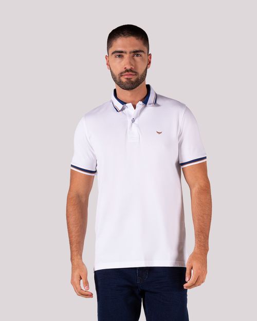 Polo blanca para hombre
