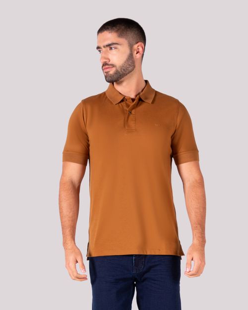 Polo terracota para hombre
