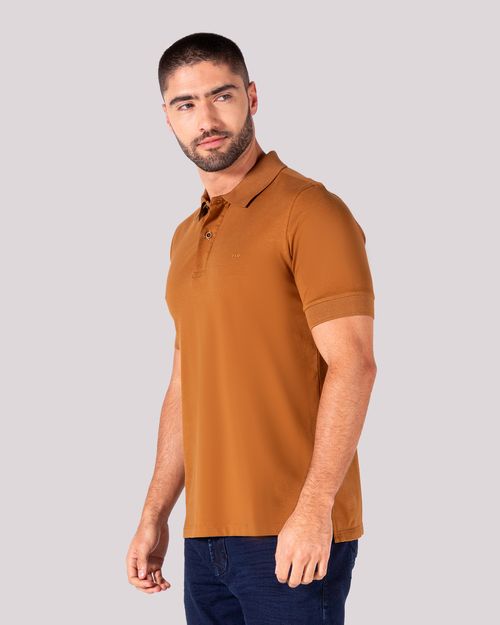 Polo terracota para hombre