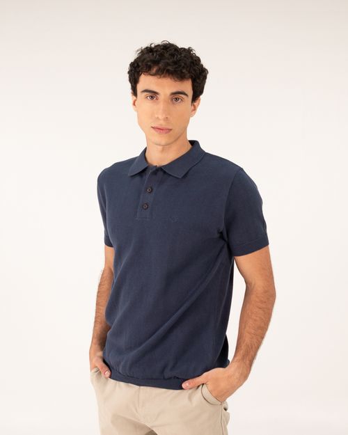 Polo azul para hombre
