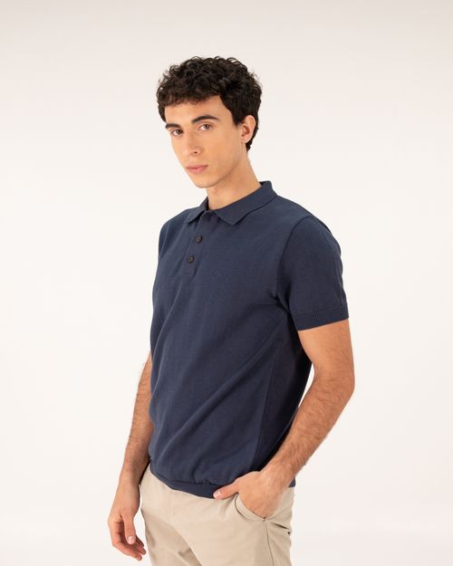 Polo azul para hombre