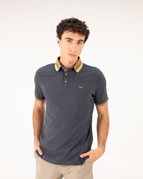Polo gris para hombre