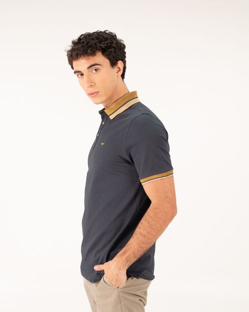 Polo gris para hombre