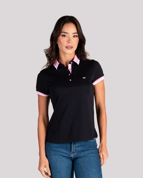 Polo negra para mujer