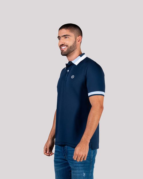 Polo azul para Hombre