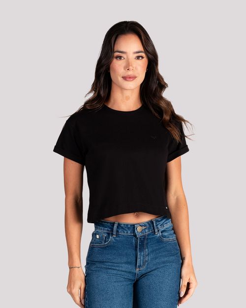 Camiseta negra para mujer