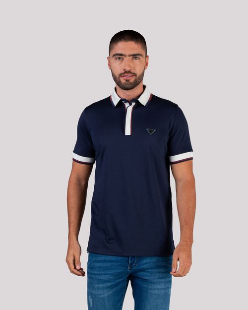 Polo azul para hombre