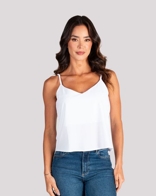 Blusa blanca para mujer
